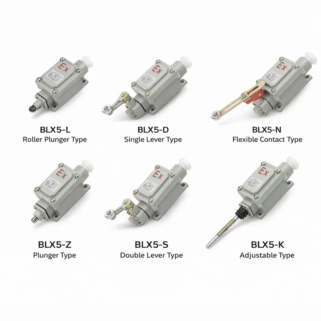 BLX5 explosion proof limit switch Ex d IIB IIC industrial position switch for hazardous areas